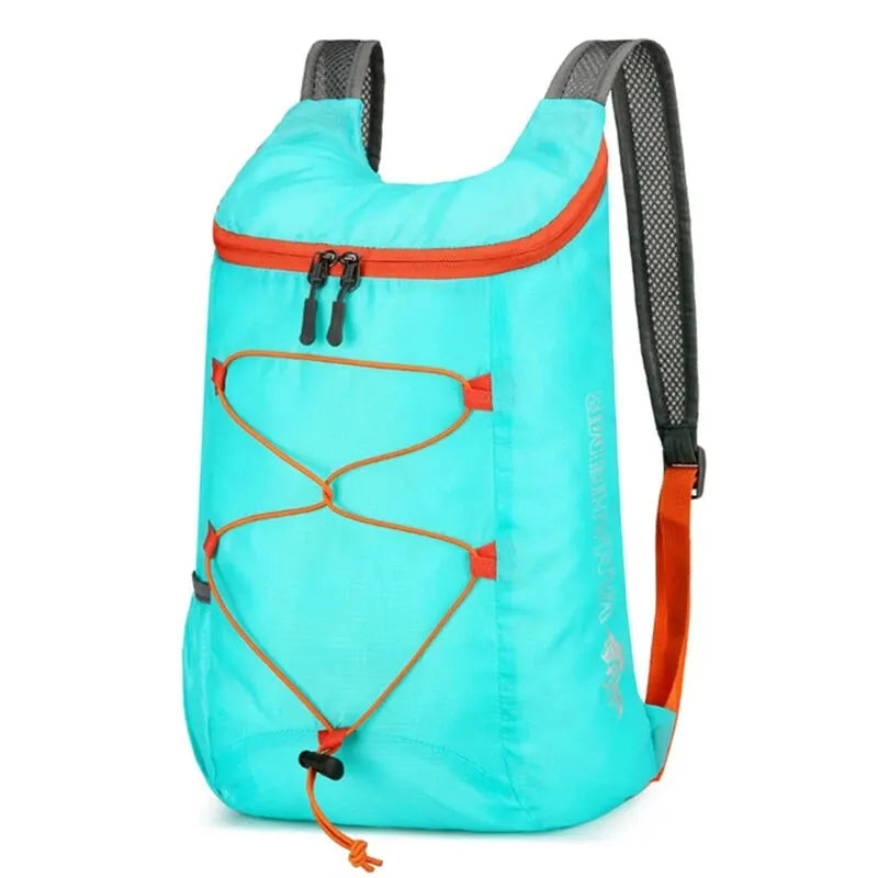 Multifunctional Outdoor Folding Backpack – Lightweight Waterproof Nylon Sports Bag for Camping, Hiking & Travel Use