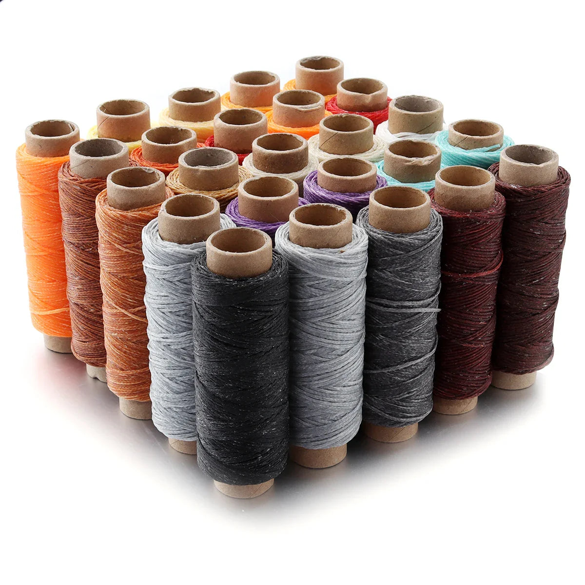 50 Yards Waxed Leather Thread Cord – 150D 1.0mm for Hand Stitching, DIY Bracelets & Jewelry Making