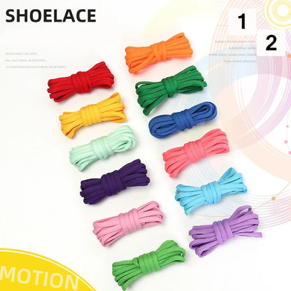 Classic Round Shoelaces – High-Quality Multi-Color Sport & Casual Shoe Laces for Men & Women