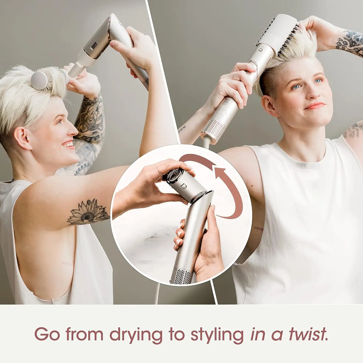 Shark HD430 FlexStyle Hair Dryer & Airwrap – Negative Ion Blow Dryer Brush, Multi-Styler with Auto-Wrap Curlers