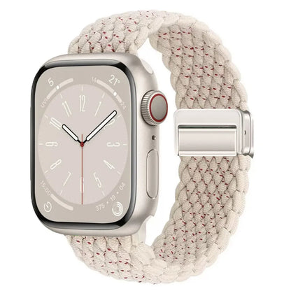 Nylon Braided Apple Watch Band - Durable Replacement Strap for Series 10/9/8/7/6/5/3 SE Ultra 49mm to 38mm