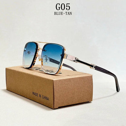 Luxury Square Sunglasses — Vintage Unisex Fashion Shades with UV Protection for Men & Women