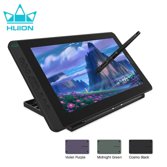 Huion Kamvas 13 Graphics Tablet — AG Glass Pen Display with 8192-Level Battery-Free Stylus for Android, Windows & MacOS