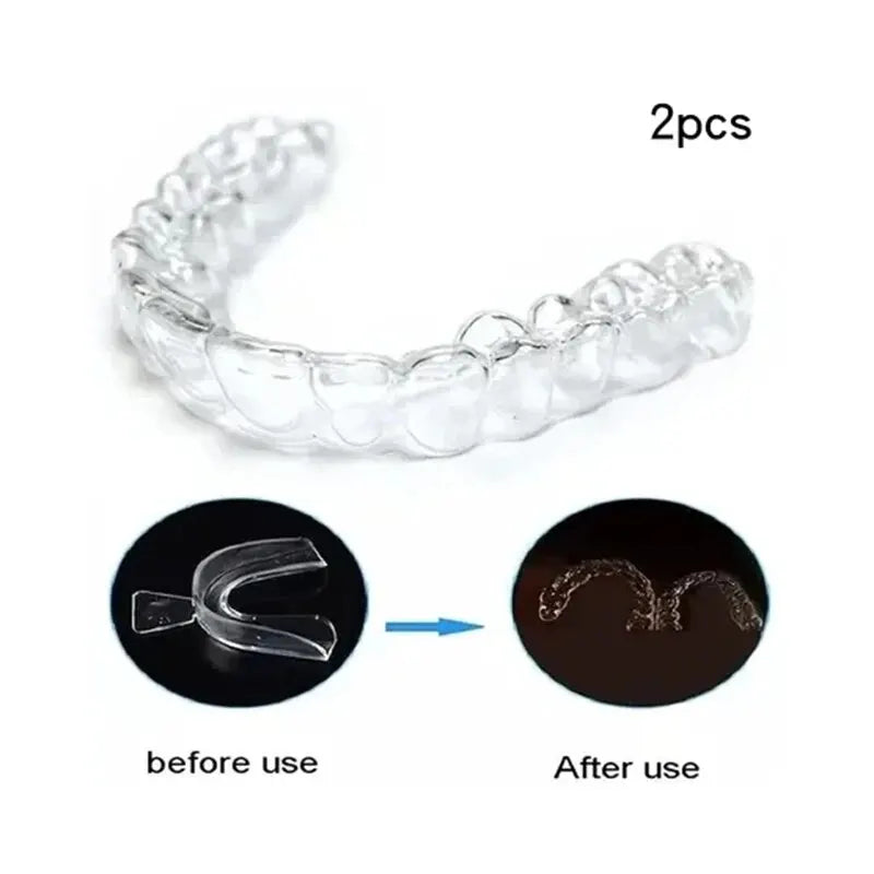 2 Piece Teeth Tray Whitening Braces - Oral Hygiene & Bleaching Teeth Care Tools