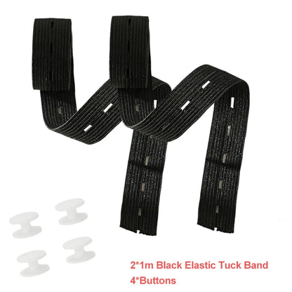 Adjustable Invisible Shirt Tuck Tool Band – Elastic Crop Tuck Waistband for T-Shirts, Blouses & Sweaters