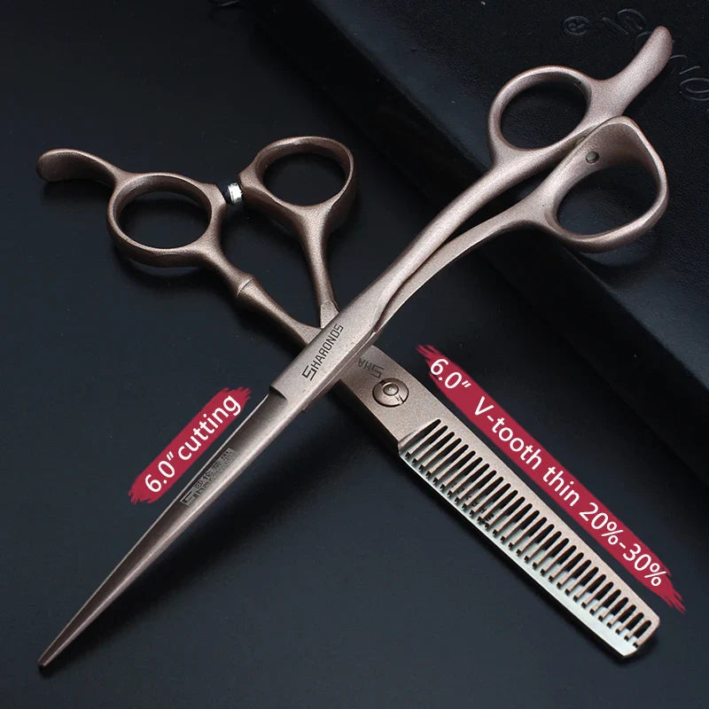 SHARONDS Professional Hairdressing Scissors – 440C Japanese Steel Barber Shears for Salon & Home Use