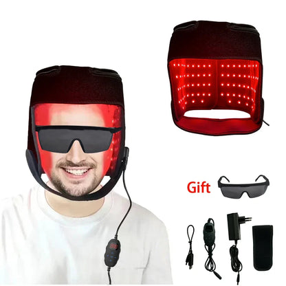180pcs Red Light Hair Regrowth Cap – 850nm & 660nm Near-Infrared Light for Oil Control, Strengthening Hair Roots & Anti-Hair Loss