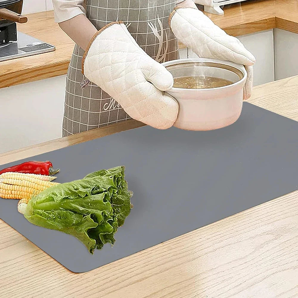 Silicone Table Protector Placemat 40x60cm – Heat Resistant, Waterproof, Non-Slip Mat for Kids Crafts & Kitchen Counter