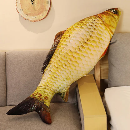 Simulation Fish Plush Toy - Soft Stuffed Animal Pillow Cushion for Kids Girls Christmas Gift and Home Decor