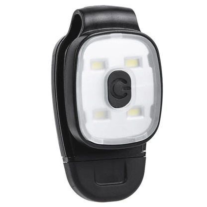 USB Rechargeable LED Clip Flashlight - 3 Mode Safety Running Light for Walking, Fishing & Outdoor Use