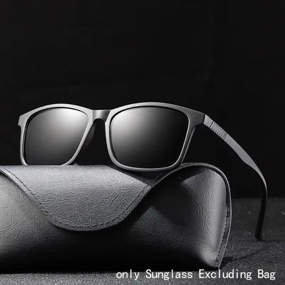 2024 New Men’s Business Polarized Square Frame Sunglasses – Fashion Outdoor Fishing & Driving Eyewear