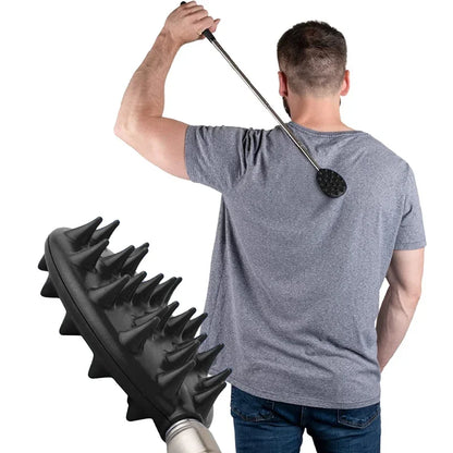 3Pcs/Set Telescopic Back Scratcher Massager Kit - Extendable Scratching Tool for Itch Relief and Relaxation
