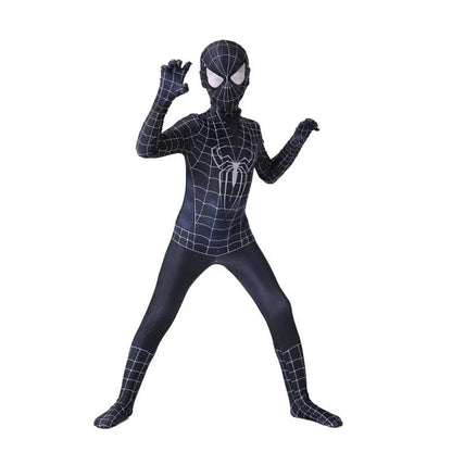 Spiderman Cosplay Jumpsuit for Kids – Miles Morales Superhero Costume, Halloween & Carnival Zentai Bodysuit