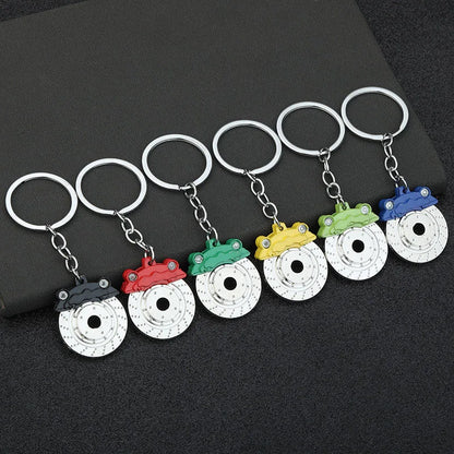 Creative Metal Car Keychain — Zinc Alloy Turbo, Gearbox & Brake Disc Pendant for Men’s Birthday or Dad Gift