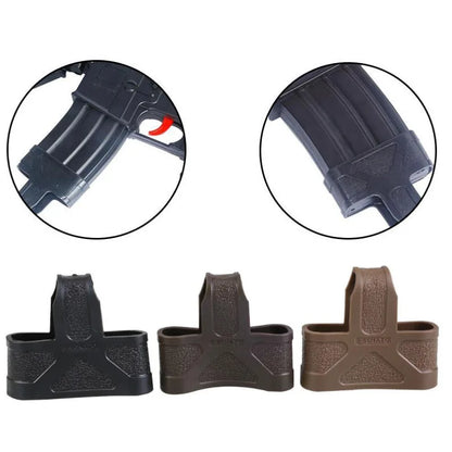 6pcs Rubber Glove Sleeve Cover for Glock Handgun & M4 5.56 Mag Pouch - Protect Case for Hunting, Tactical Pistol Gun Holster
