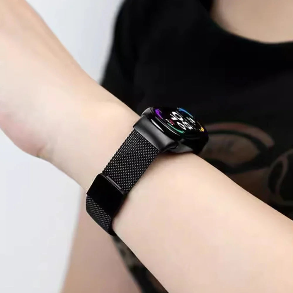 Magnetic Stainless Steel Strap for Xiaomi Mi Band 8 9 – Loop Bracelet Belt Accessory