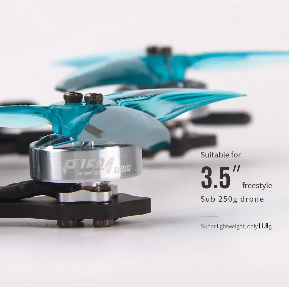 T-Motor P1604 FPV Brushless Motor — KV2850 6S / KV3800 4S, 2mm Shaft for 3.5-Inch Freestyle Sub-250g Racing Drone