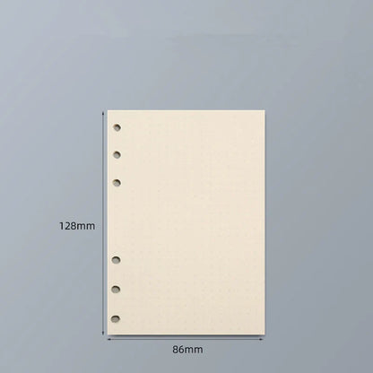 45 Sheets A5 A6 A7 Loose Leaf Notebook Refill – Spiral Binder Pages, Lined, Blank & Grid Craft Paper Stationery