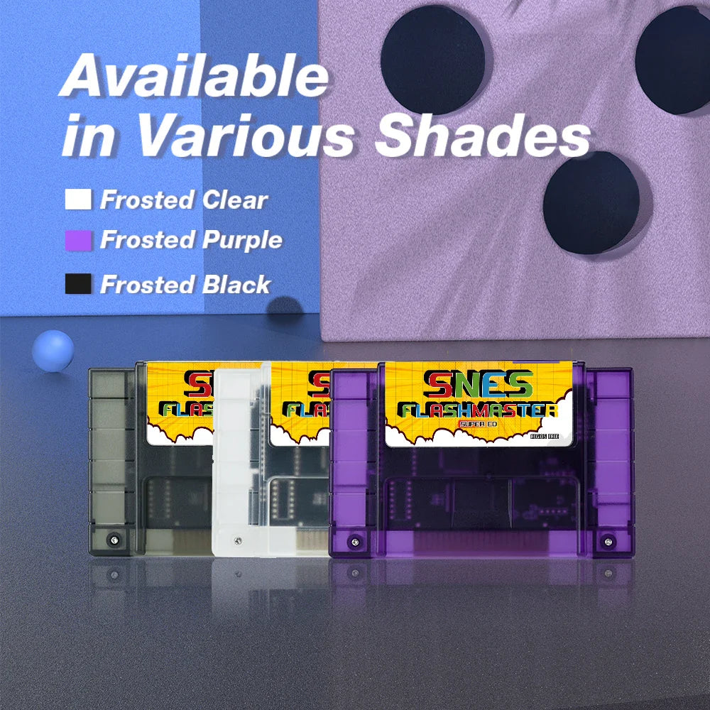 3000-in-1 SNES Flashmaster Cartridge – OS V12 with 8GB TF Game Card for Nintendo SNES Console