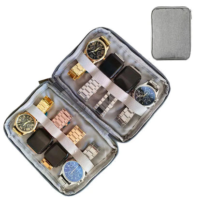 Waterproof Portable Watch Storage Box - Organizer for Men & Women, Smartwatch & Apple Watch Strap Holder