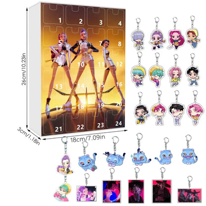 New Kpop Demon Hunters 24-Day Advent Calendar — Rumi, Mira, Zoey & Tiger Christmas Countdown Gift