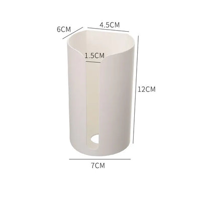 Nail-Free Wall-Mounted Plastic Garbage Bag Holder – Trash & Cotton Pad Storage Box for Home, Kitchen, and Bathroom