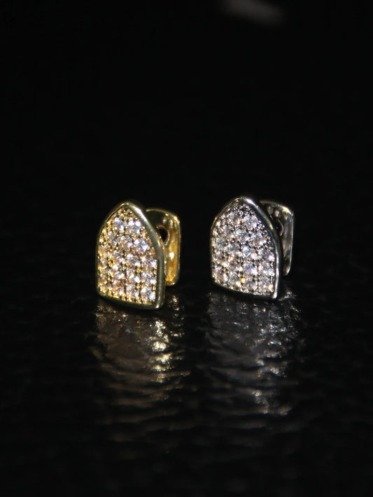 Full Zircon Inlaid Teeth Decoration – Hip Hop Style Single Teeth for Men & Women, Perfect for Dating & Party Wear
