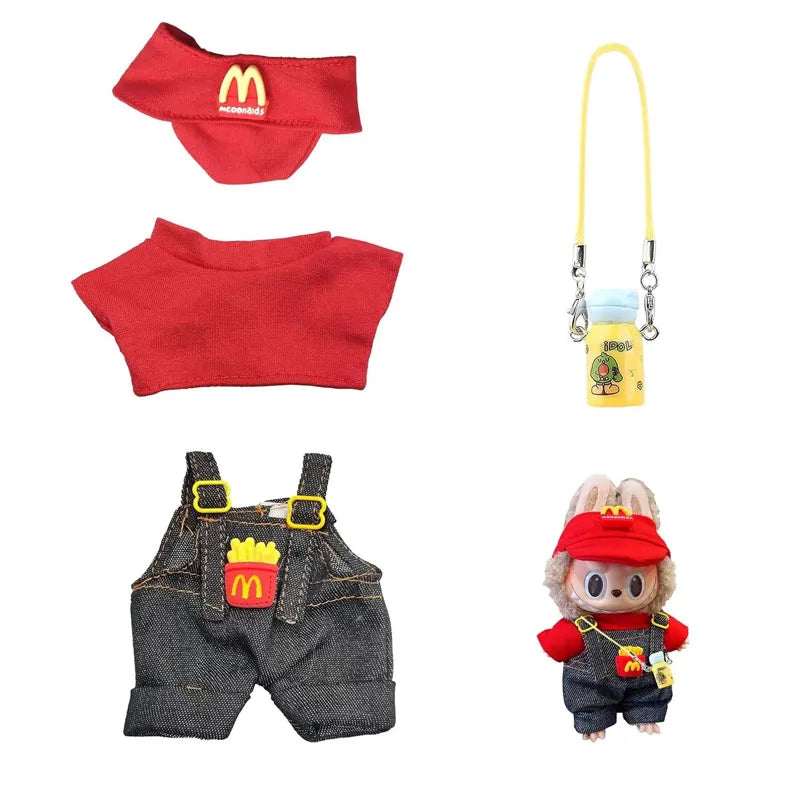 17cm Labubu Doll Clothes Set — Stylish Outfit for 17cm Labubu Dolls