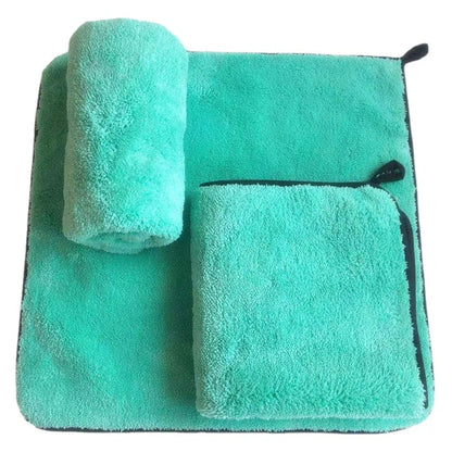 Portable 1200GSM Super Soft Microfiber Car Drying Towel – Ultra Absorbent Premium Wash Cloth