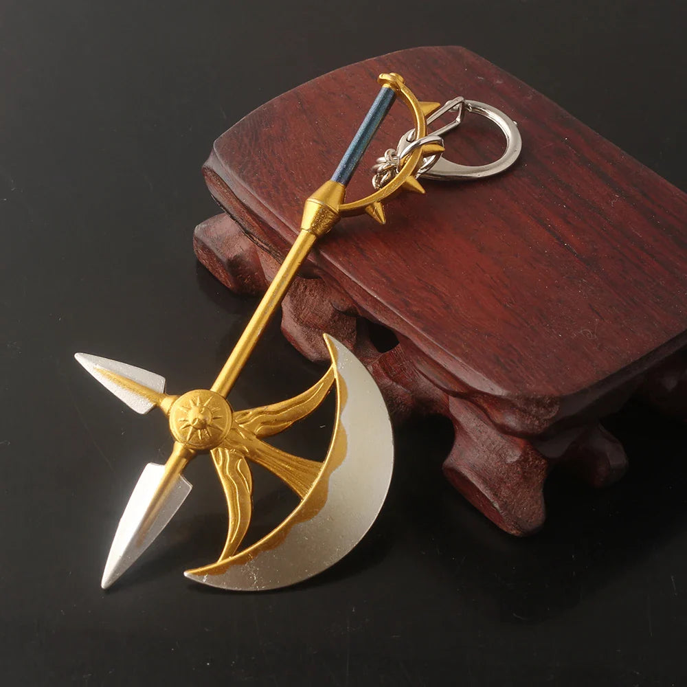 Anime Seven Deadly Sins Escanor Rhitta Keychain – Axe Bottle Opener Pendant Keyring Jewelry Gift for Men & Women