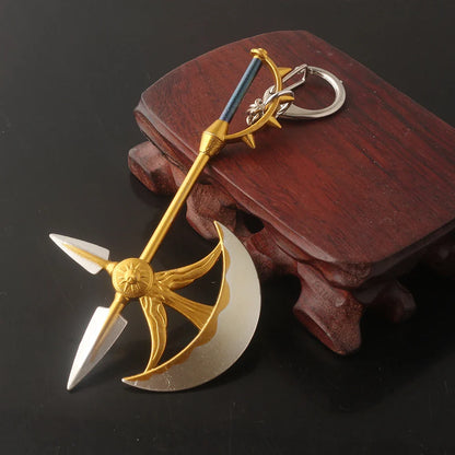 Anime Seven Deadly Sins Escanor Rhitta Keychain – Axe Bottle Opener Pendant Keyring Jewelry Gift for Men & Women