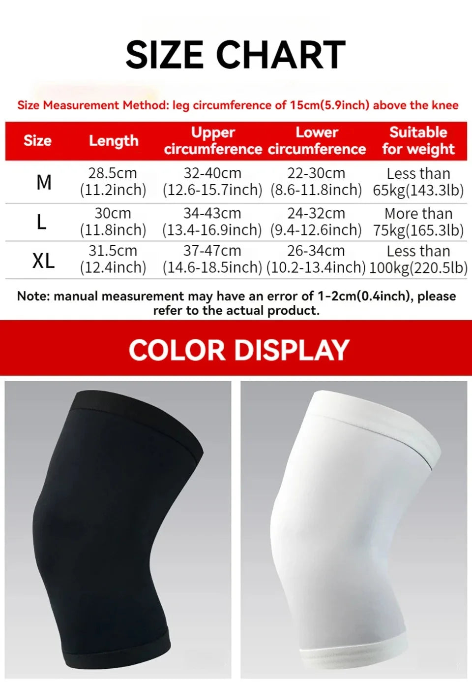 Basketball Knee Pads – Unisex Elastic Compression Leg Sleeves for Running, Cycling & Outdoor Sports