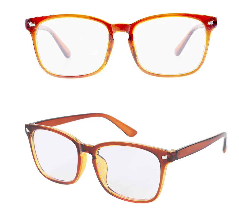Square Blue Light Blocking Glasses – Nerd Eyeglasses Frame for Computer & Gaming Protection