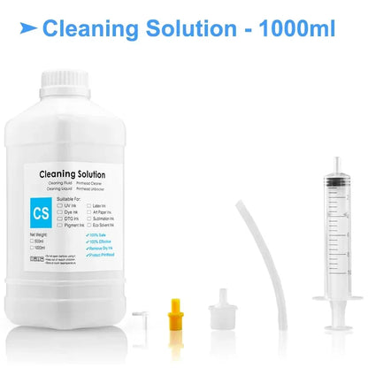 Eco-Solvent Ink Cleaning Solution for Epson Roland Mimaki Mutoh Printheads DX5 DX7 XP600 5113 4720 I3200 Professional Maintenance Fluid