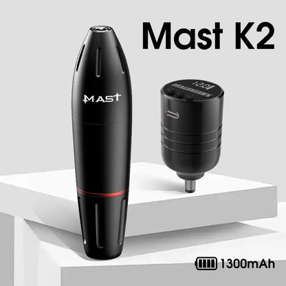 Mast K2 Wireless Tattoo Pen Kit – Dragonhawk B3 LCD Machine with Battery for Tattoo Artists