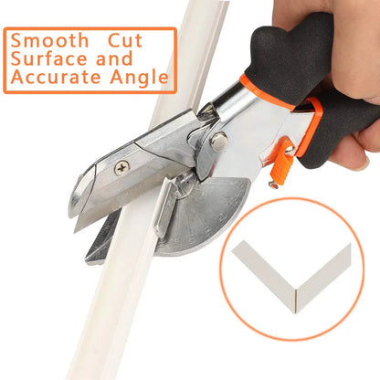 Multifunctional Angle Shear - 45-120 Degree Miter Cutter Hand Shear for PVC, PE Plastic Pipe - Ideal for Housework, Home Decor, and Plumbing