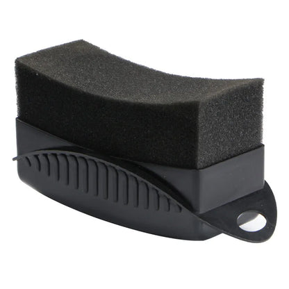 Car Wheel Polishing Waxing Sponge Brush – ABS Cover, Tire Contour Dressing Applicator Pads, Washing & Cleaning Detail Accessories