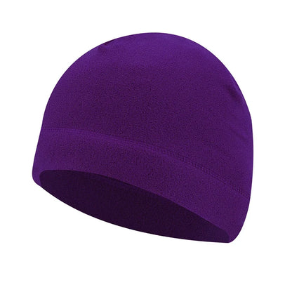Winter Thermal Fleece Hat - Windproof Outdoor Beanie for Men & Women Cycling Skiing