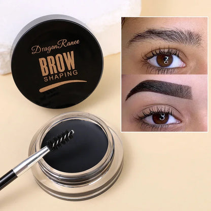 Matte Brown Black Eyebrow Cream – 3D Natural Tint Gel Wax, Waterproof & Long-Lasting Brow Enhancer