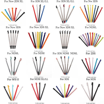 Touch Screen Stylus Pen - Plastic & Metal Replacement Pen for NDSL, NDSi, 2DS, 3DS XL & Wii U