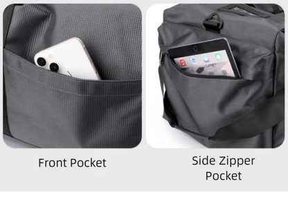 80L Rolling Duffle Bag with Wheels – 31" Heavy-Duty Foldable Travel Duffel, Water-Resistant Luggage with Shoulder Strap