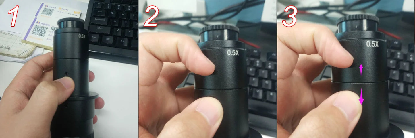 4K 48MP HDMI USB Industrial Microscope Camera – 1-130X/150X/180X Zoom C Lens for Soldering & Repair
