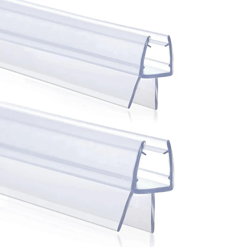 Shower Door Bottom Seal Strip – 4-6mm Frameless Glass Bathroom Door Sweep 50cm 2pcs