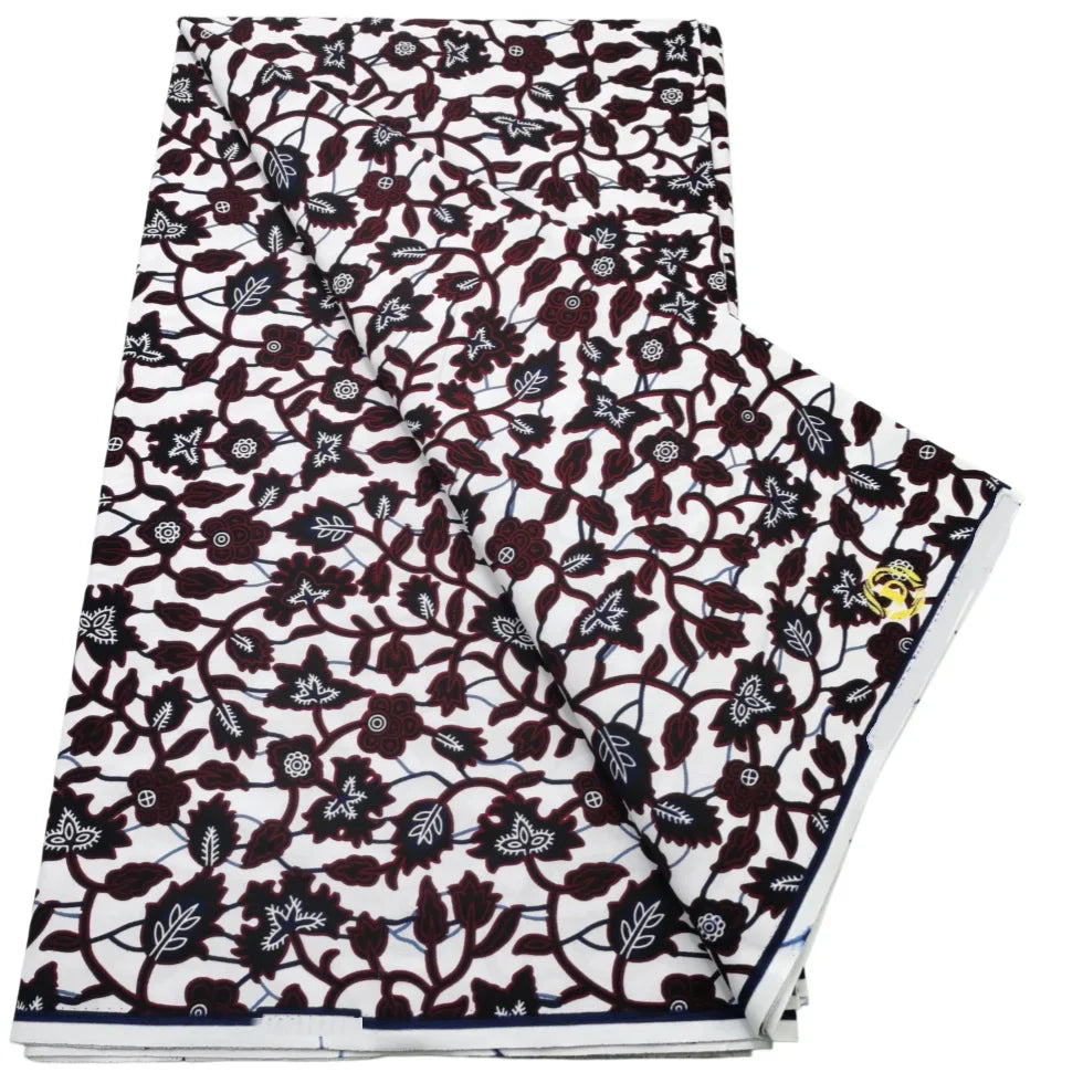 2026 African Real Wax Print Fabric - High Quality Ankara Pagne ABC