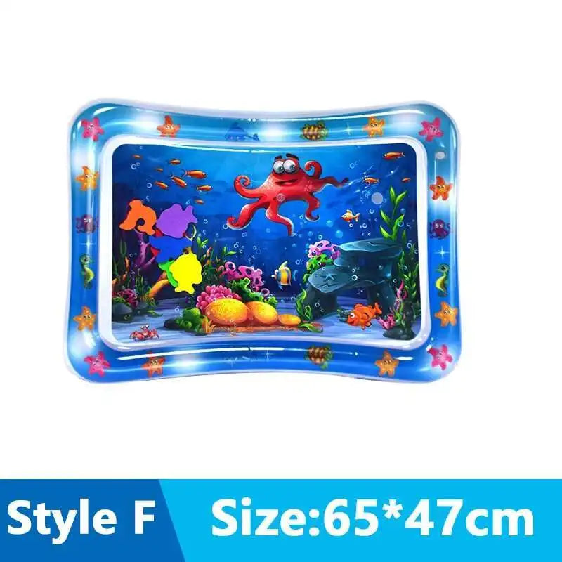 Cats & Dogs Inflatable Water Play Mat — Thickened Sensory Water Bed with Fish for Pet Interactive Fun