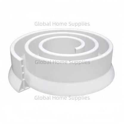 Upgraded 4” / 10cm Collapsible Shower Threshold Water Dam – Bathroom Barrier for Dry & Wet Separation