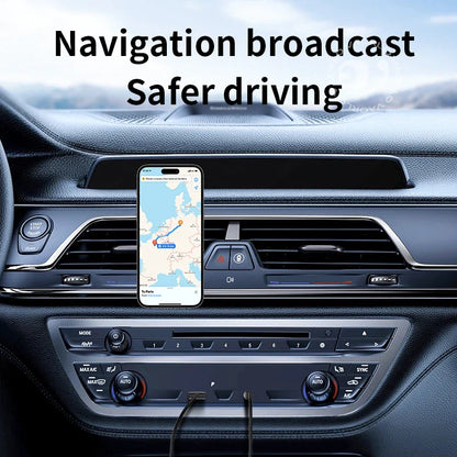 Bluetooth Car AUX Adapter – USB to 3.5mm Stereo Wireless Audio Receiver & Handsfree Dongle