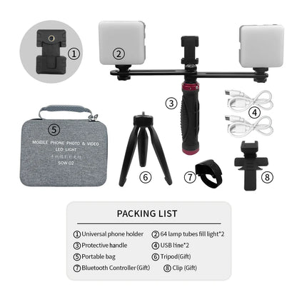 Dental Mobile Photography LED Light – Bluetooth Intraoral Flashlight for Dentist Treatment & Video/Photo Equipment