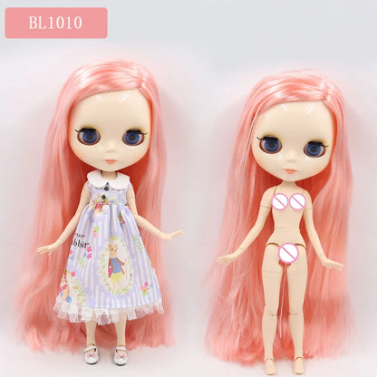 ICY DBS Blyth Doll – 1/6 BJD Customized Nude Joint Body, White Skin Glossy & Matte Face, 30cm Girl Toy Gift