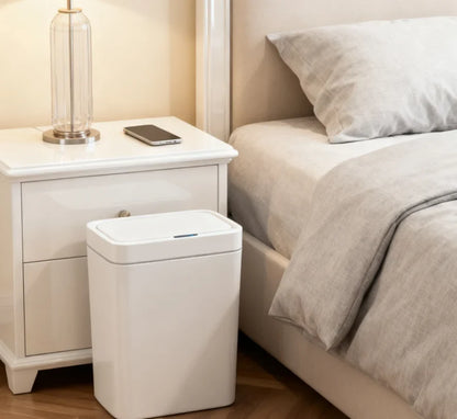 15L Smart Sensor Trash Can - Touchless Automatic Bagging Waste Bin for Bathroom & Home